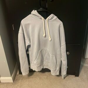 Basic washed blue hoodie
